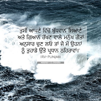 Picture 07 - ਅਸਤਸਨਾ 1:13 PANIRV - ਤੁਸੀਂ ਆਪਣੇ ਵਿੱਚੋਂ - Bible Verse Picture