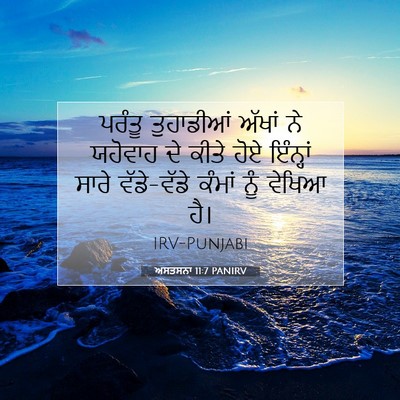 Picture 07 - ਅਸਤਸਨਾ 11:7 PANIRV - ਪਰੰਤੂ ਤੁਹਾਡੀਆਂ - Bible Verse Picture