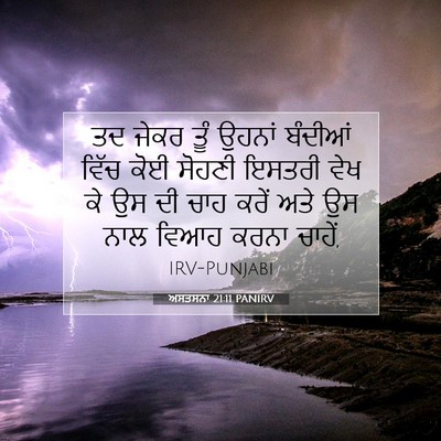 Picture 07 - ਅਸਤਸਨਾ 21:11 PANIRV - ਤਦ ਜੇਕਰ ਤੂੰ ਉਹਨਾਂ - Bible Verse Picture