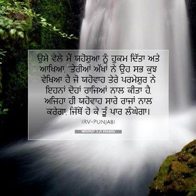 Picture 07 - ਅਸਤਸਨਾ 3:21 PANIRV - ਉਸੇ ਵੇਲੇ ਮੈਂ - Bible Verse Picture