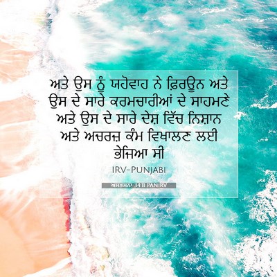 Picture 07 - ਅਸਤਸਨਾ 34:11 PANIRV - ਅਤੇ ਉਸ ਨੂੰ ਯਹੋਵਾਹ - Bible Verse Picture