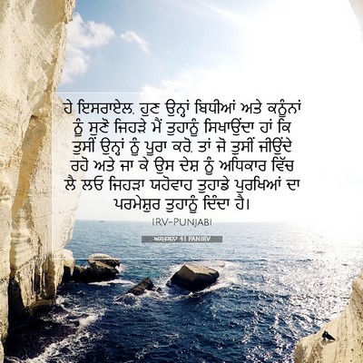 Picture 07 - ਅਸਤਸਨਾ 4:1 PANIRV - ਹੇ ਇਸਰਾਏਲ, ਹੁਣ - Bible Verse Picture