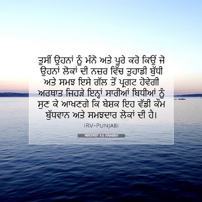 Picture 07 - ਅਸਤਸਨਾ 4:6 PANIRV - ਤੁਸੀਂ ਉਹਨਾਂ ਨੂੰ - Bible Verse Picture