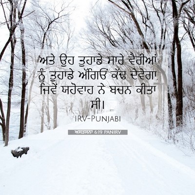 Picture 07 - ਅਸਤਸਨਾ 6:19 PANIRV - ਅਤੇ ਉਹ ਤੁਹਾਡੇ ਸਾਰੇ - Bible Verse Picture