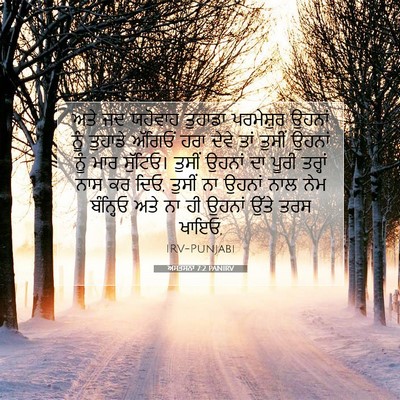 Picture 07 - ਅਸਤਸਨਾ 7:2 PANIRV - ਅਤੇ ਜਦ ਯਹੋਵਾਹ - Bible Verse Picture