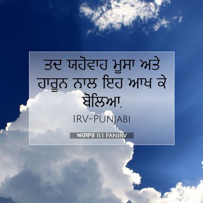 Picture 07 - ਅਹਬਾਰ 11:1 PANIRV - ਤਦ ਯਹੋਵਾਹ ਮੂਸਾ ਅਤੇ - Bible Verse Picture