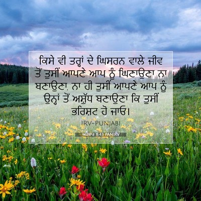 Picture 07 - ਅਹਬਾਰ 11:43 PANIRV - ਕਿਸੇ ਵੀ ਤਰ੍ਹਾਂ ਦੇ - Bible Verse Picture