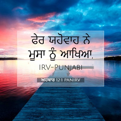 Picture 07 - ਅਹਬਾਰ 12:1 PANIRV - ਫੇਰ ਯਹੋਵਾਹ ਨੇ ਮੂਸਾ - Bible Verse Picture