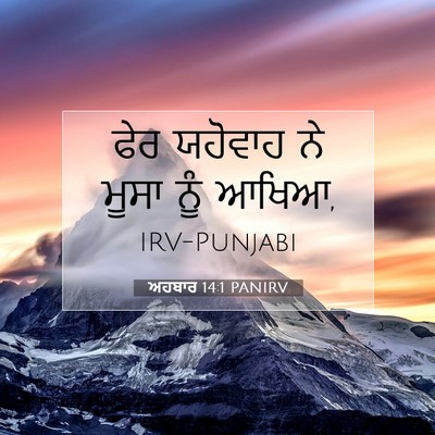 Picture 07 - ਅਹਬਾਰ 14:1 PANIRV - ਫੇਰ ਯਹੋਵਾਹ ਨੇ ਮੂਸਾ - Bible Verse Picture