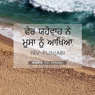Picture 07 - ਅਹਬਾਰ 24:1 PANIRV - ਫੇਰ ਯਹੋਵਾਹ ਨੇ ਮੂਸਾ - Bible Verse Picture
