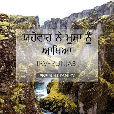 Picture 07 - ਅਹਬਾਰ 4:1 PANIRV - ਯਹੋਵਾਹ ਨੇ ਮੂਸਾ ਨੂੰ - Bible Verse Picture