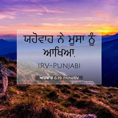 Picture 07 - ਅਹਬਾਰ 6:19 PANIRV - ਯਹੋਵਾਹ ਨੇ ਮੂਸਾ ਨੂੰ - Bible Verse Picture