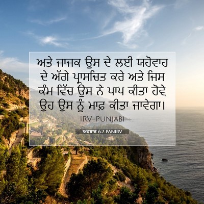 Picture 07 - ਅਹਬਾਰ 6:7 PANIRV - ਅਤੇ ਜਾਜਕ ਉਸ ਦੇ ਲਈ - Bible Verse Picture