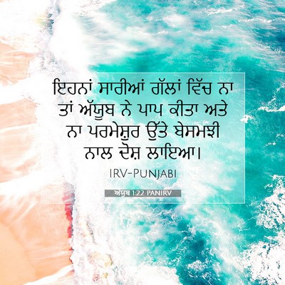 Picture 07 - ਅੱਯੂਬ 1:22 PANIRV - ਇਹਨਾਂ ਸਾਰੀਆਂ - Bible Verse Picture