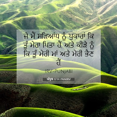 Picture 07 - ਅੱਯੂਬ 17:14 PANIRV - ਜੇ ਮੈਂ ਸੜਿਆਂਧ ਨੂੰ - Bible Verse Picture