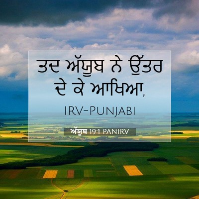 Picture 07 - ਅੱਯੂਬ 19:1 PANIRV - ਤਦ ਅੱਯੂਬ ਨੇ ਉੱਤਰ ਦੇ - Bible Verse Picture