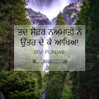 Picture 07 - ਅੱਯੂਬ 20:1 PANIRV - ਤਦ ਸੋਫ਼ਰ ਨਅਮਾਤੀ ਨੇ - Bible Verse Picture