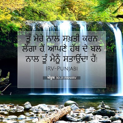 Picture 07 - ਅੱਯੂਬ 30:21 PANIRV - ਤੂੰ ਮੇਰੇ ਨਾਲ ਸਖ਼ਤੀ - Bible Verse Picture