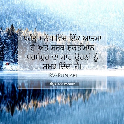 Picture 07 - ਅੱਯੂਬ 32:8 PANIRV - ਪਰੰਤੂ ਮਨੁੱਖ ਵਿੱਚ - Bible Verse Picture