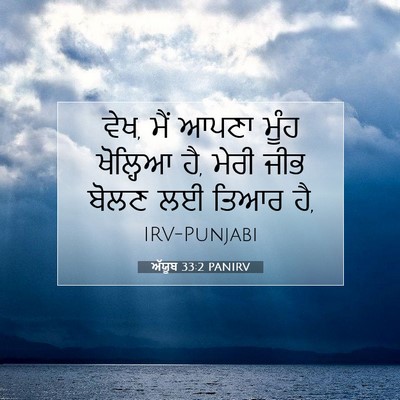 Picture 07 - ਅੱਯੂਬ 33:2 PANIRV - ਵੇਖ, ਮੈਂ ਆਪਣਾ ਮੂੰਹ - Bible Verse Picture