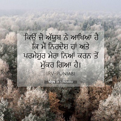 Picture 07 - ਅੱਯੂਬ 34:5 PANIRV - “ਕਿਉਂ ਜੋ ਅੱਯੂਬ ਨੇ - Bible Verse Picture