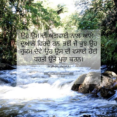 Picture 07 - ਅੱਯੂਬ 37:12 PANIRV - ਉਹ ਉਸ ਦੀ ਅਗਵਾਈ ਨਾਲ - Bible Verse Picture