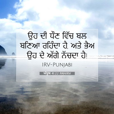Picture 07 - ਅੱਯੂਬ 41:22 PANIRV - ਉਹ ਦੀ ਧੌਣ ਵਿੱਚ ਬਲ - Bible Verse Picture
