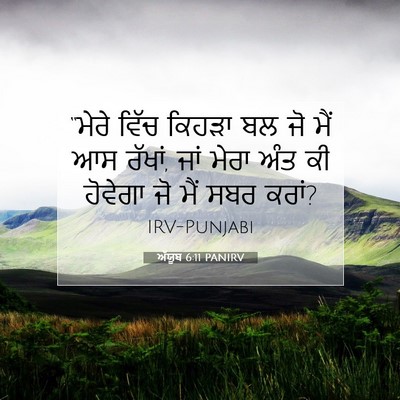 Picture 07 - ਅੱਯੂਬ 6:11 PANIRV - “ਮੇਰੇ ਵਿੱਚ ਕਿਹੜਾ - Bible Verse Picture