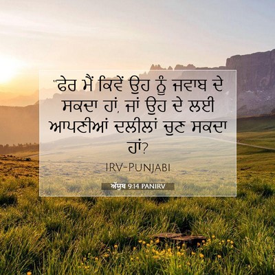 Picture 07 - ਅੱਯੂਬ 9:14 PANIRV - “ਫੇਰ ਮੈਂ ਕਿਵੇਂ ਉਹ - Bible Verse Picture