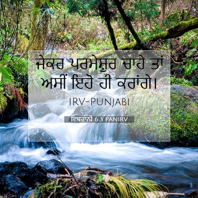 Picture 07 - ਇਬਰਾਨੀ 6:3 PANIRV - ਜੇਕਰ ਪਰਮੇਸ਼ੁਰ - Bible Verse Picture