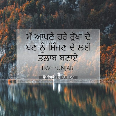 Picture 07 - ਉਪਦੇਸ਼ਕ 2:6 PANIRV - ਮੈਂ ਆਪਣੇ ਹਰੇ - Bible Verse Picture