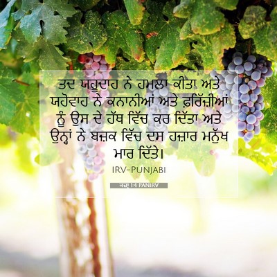 Picture 07 - ਕਜ਼ਾૃ 1:4 PANIRV - ਤਦ ਯਹੂਦਾਹ ਨੇ ਹਮਲਾ - Bible Verse Picture