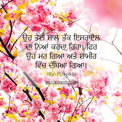 Picture 07 - ਕਜ਼ਾૃ 10:2 PANIRV - ਉਹ ਤੇਈ ਸਾਲ ਤੱਕ - Bible Verse Picture
