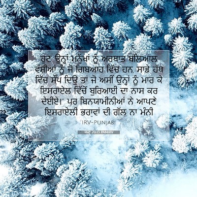 Picture 07 - ਕਜ਼ਾૃ 20:13 PANIRV - ਹੁਣ ਉਨ੍ਹਾਂ - Bible Verse Picture