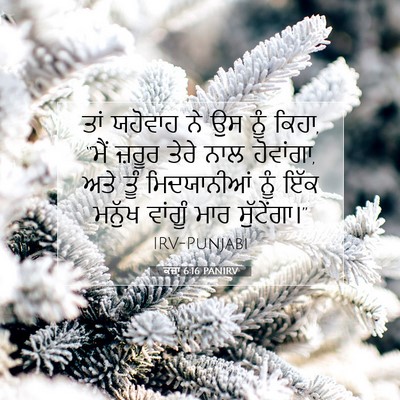 Picture 07 - ਕਜ਼ਾૃ 6:16 PANIRV - ਤਾਂ ਯਹੋਵਾਹ ਨੇ ਉਸ - Bible Verse Picture