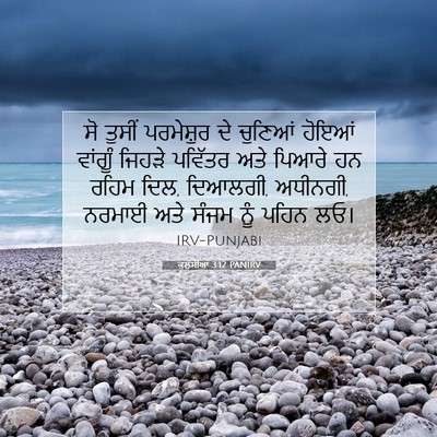 Picture 07 - ਕੁਲੁੱਸੀਆਂ 3:12 PANIRV - ਸੋ ਤੁਸੀਂ ਪਰਮੇਸ਼ੁਰ - Bible Verse Picture