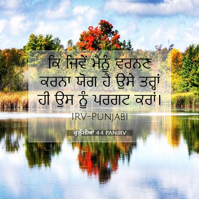 Picture 07 - ਕੁਲੁੱਸੀਆਂ 4:4 PANIRV - ਕਿ ਜਿਵੇਂ ਮੈਨੂੰ - Bible Verse Picture