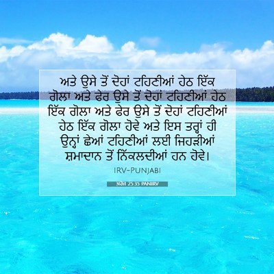 Picture 07 - ਖ਼ਰੋਜ 25:35 PANIRV - ਅਤੇ ਉਸੇ ਤੋਂ ਦੋਹਾਂ - Bible Verse Picture