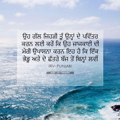 Picture 07 - ਖ਼ਰੋਜ 29:1 PANIRV - ਉਹ ਗੱਲ ਜਿਹੜੀ ਤੂੰ - Bible Verse Picture