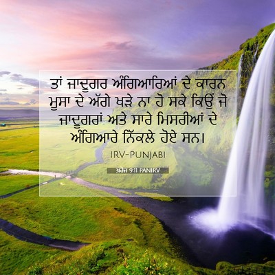 Picture 07 - ਖ਼ਰੋਜ 9:11 PANIRV - ਤਾਂ ਜਾਦੂਗਰ - Bible Verse Picture