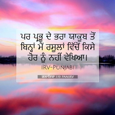 Picture 07 - ਗਲਾਤਿਯਾ 1:19 PANIRV - ਪਰ ਪ੍ਰਭੂ ਦੇ ਭਰਾ - Bible Verse Picture