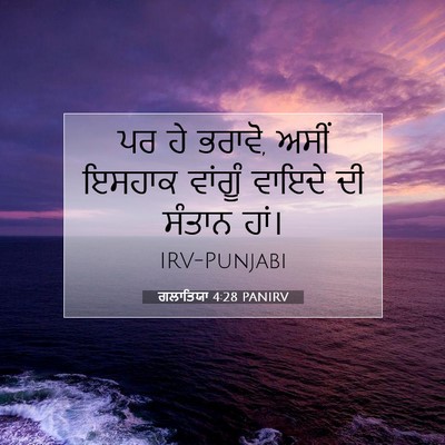 Picture 07 - ਗਲਾਤਿਯਾ 4:28 PANIRV - ਪਰ ਹੇ ਭਰਾਵੋ, ਅਸੀਂ - Bible Verse Picture