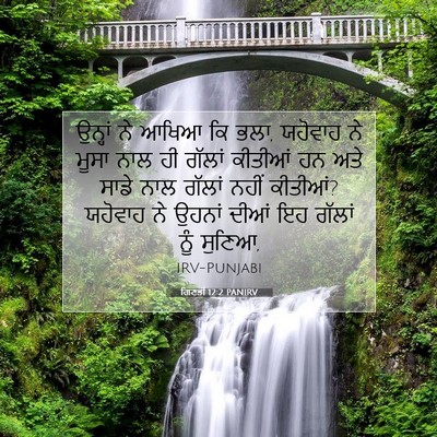 Picture 07 - ਗਿਣਤੀ 12:2 PANIRV - ਉਨ੍ਹਾਂ ਨੇ ਆਖਿਆ ਕਿ - Bible Verse Picture