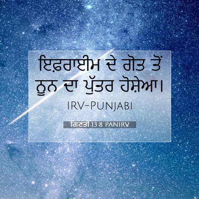 Picture 07 - ਗਿਣਤੀ 13:8 PANIRV - ਇਫ਼ਰਾਈਮ ਦੇ ਗੋਤ ਤੋਂ - Bible Verse Picture
