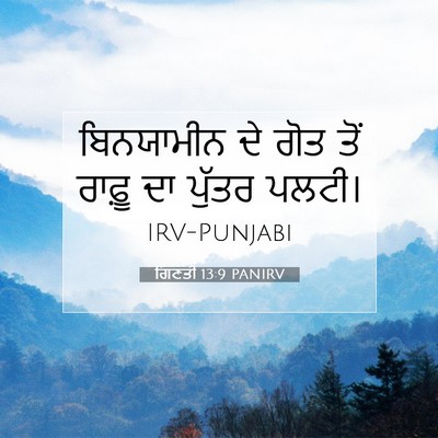 Picture 07 - ਗਿਣਤੀ 13:9 PANIRV - ਬਿਨਯਾਮੀਨ ਦੇ ਗੋਤ - Bible Verse Picture
