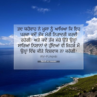 Picture 07 - ਗਿਣਤੀ 14:11 PANIRV - ਤਦ ਯਹੋਵਾਹ ਨੇ ਮੂਸਾ - Bible Verse Picture