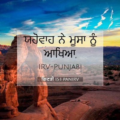Picture 07 - ਗਿਣਤੀ 15:1 PANIRV - ਯਹੋਵਾਹ ਨੇ ਮੂਸਾ ਨੂੰ - Bible Verse Picture