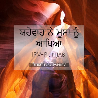 Picture 07 - ਗਿਣਤੀ 15:37 PANIRV - ਯਹੋਵਾਹ ਨੇ ਮੂਸਾ ਨੂੰ - Bible Verse Picture