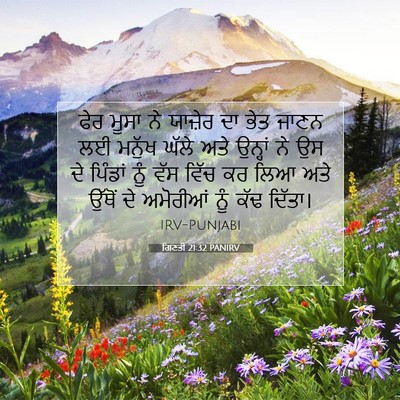 Picture 07 - ਗਿਣਤੀ 21:32 PANIRV - ਫੇਰ ਮੂਸਾ ਨੇ ਯਾਜ਼ੇਰ - Bible Verse Picture