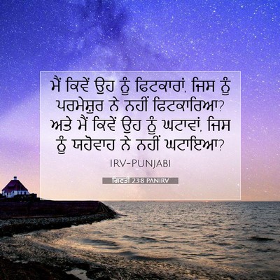 Picture 07 - ਗਿਣਤੀ 23:8 PANIRV - ਮੈਂ ਕਿਵੇਂ ਉਹ ਨੂੰ - Bible Verse Picture